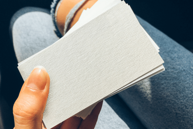 high-quality paper business card