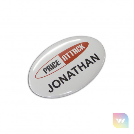 104784 - Button Badge Oval - 65 x 45mm