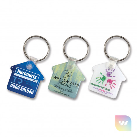 105796 - Flexi Resin Key Ring - House