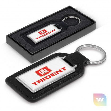 108598 - Baron Leather Key Ring - Rectangle