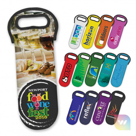 110498 - Neoprene Wine Cooler Bag - Full Colour