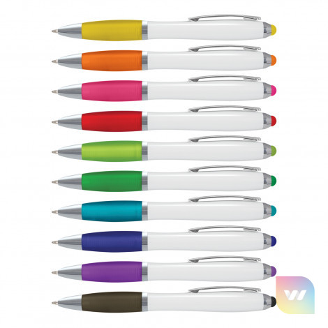 110808 - Vistro Stylus Pen - White Barrel