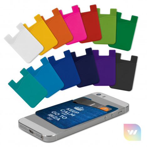 112924 - Silicone Phone Wallet - Full Colour