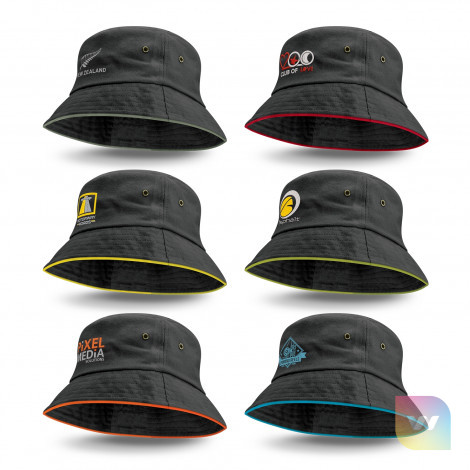 115741 - Bondi Bucket Hat - Coloured Sandwich Trim