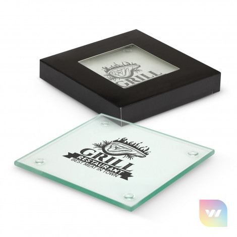 116394 - Venice Glass Coaster - Set of 2 - Square