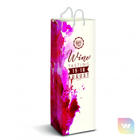 116940 - Laminated Paper Wine Bag - Full Colour