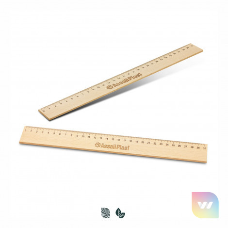 117337 - Wooden 30cm Ruler