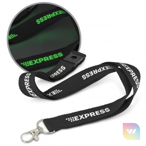 118533 - Glow in the Dark Logo Lanyard