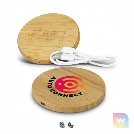 120613 - Vita Bamboo Wireless Charger - Round