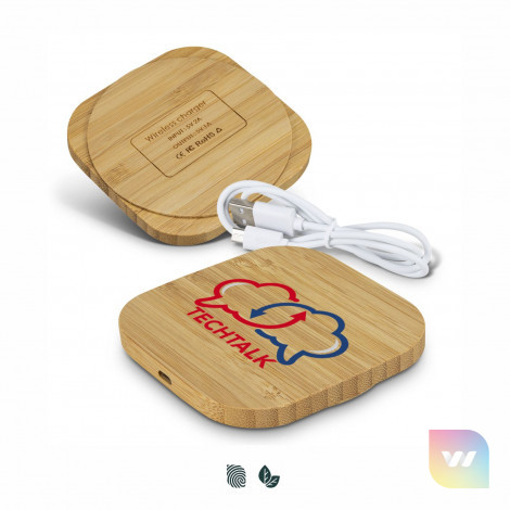 120614 - Vita Bamboo Wireless Charger - Square