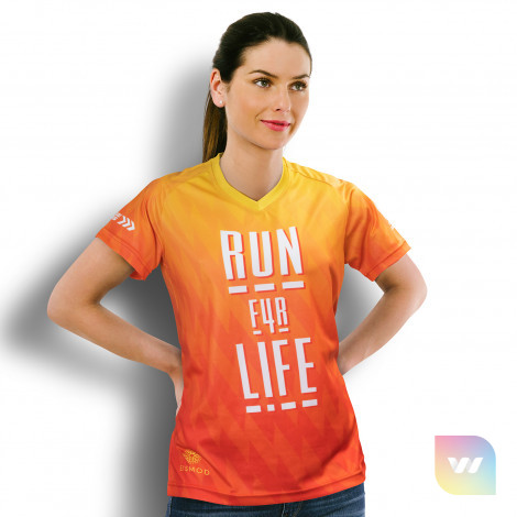 121179 - Custom Womens Performance V-Neck T-Shirt