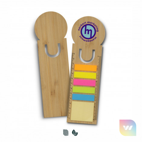 121725 - Bamboo Ruler Bookmark - Round