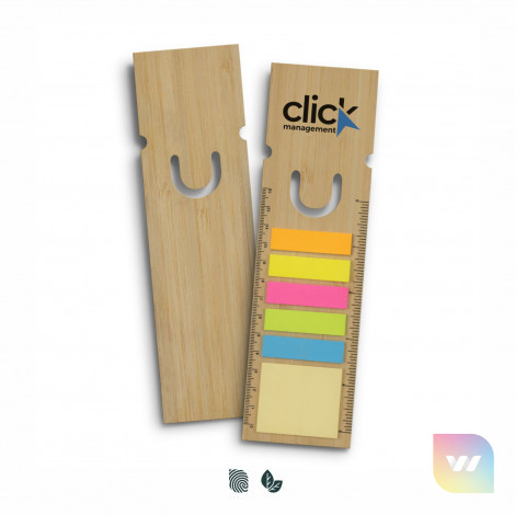 121726 - Bamboo Ruler Bookmark - Square
