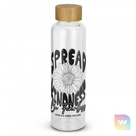 121800 - Eden Glass Bottle Bamboo Lid