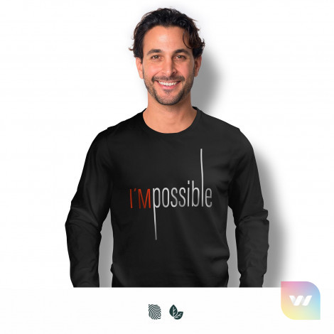 122458 - TRENDSWEAR Harlow Men's Long Sleeve Crew