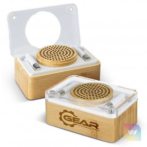 122475 - Bamboo Wireless Speaker & Earbud Set