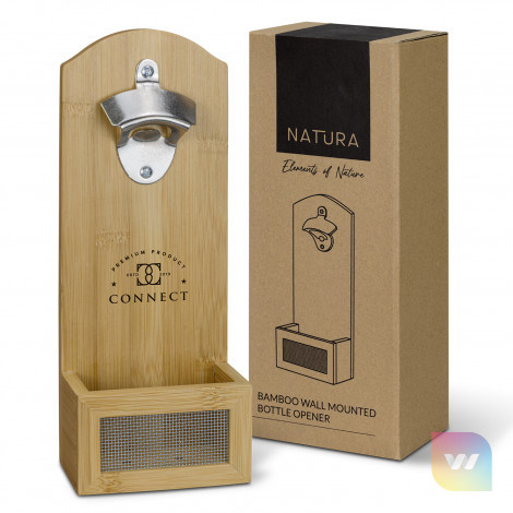 124703 - NATURA Bamboo Wall Mounted Bottle Opener