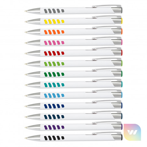 124903 - Panama Grip Pen - White Barrel