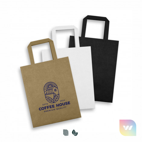 125060 - Medium Flat Handle Paper Bag Portrait