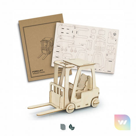 126727 - BRANDCRAFT Forklift Wooden Model