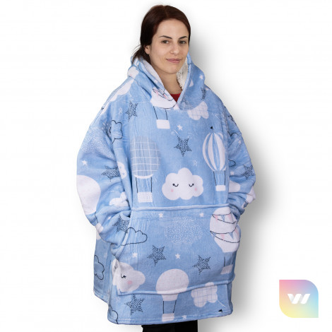 127224 - Full Colour Blanket Hoodie