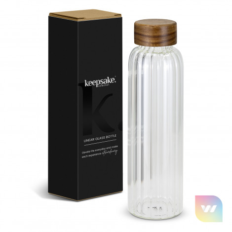 127436 - Keepsake Linear Glass Drink Bottle