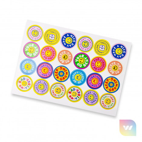 127921 - Sticker Sheet 44mm Circle - Gloss