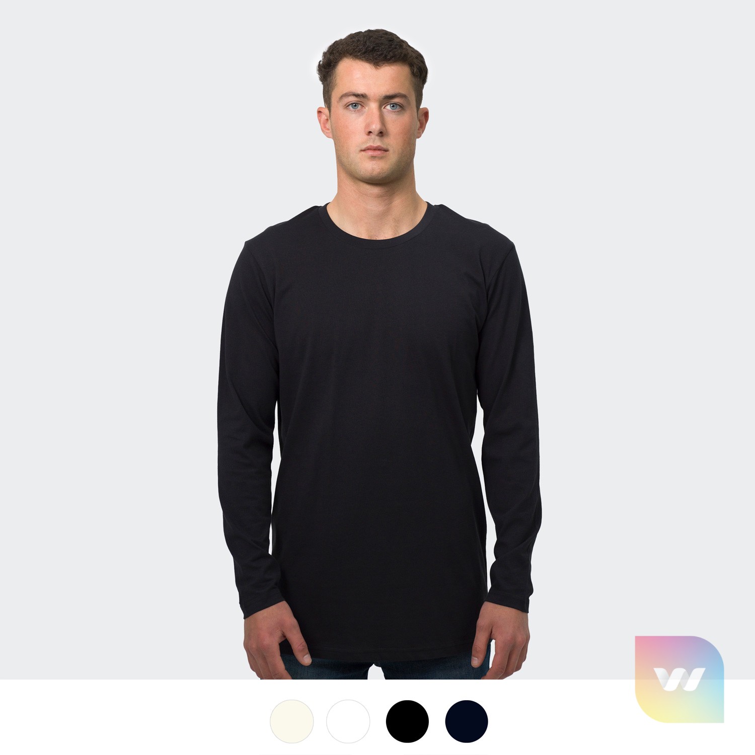 122458 - TRENDSWEAR Harlow Men's Long Sleeve Crew